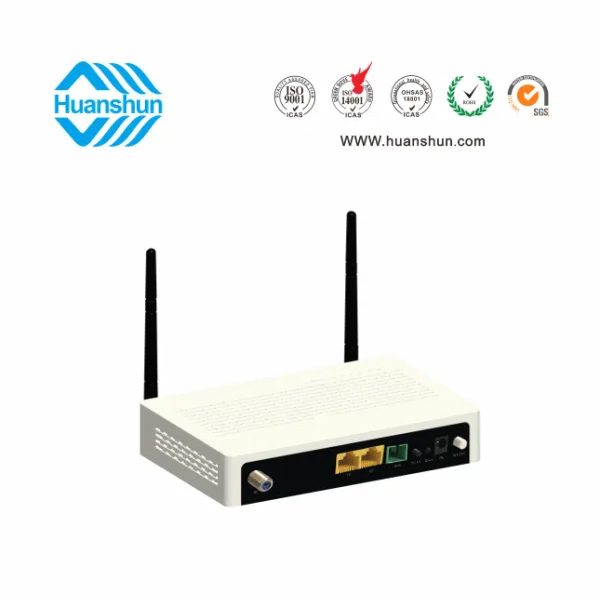HSOS111762GNW FTTH 終端（XPON ONU WIFI，WDM CATV）（GE+FE+2*2WIFI+WDM+CATV NE)